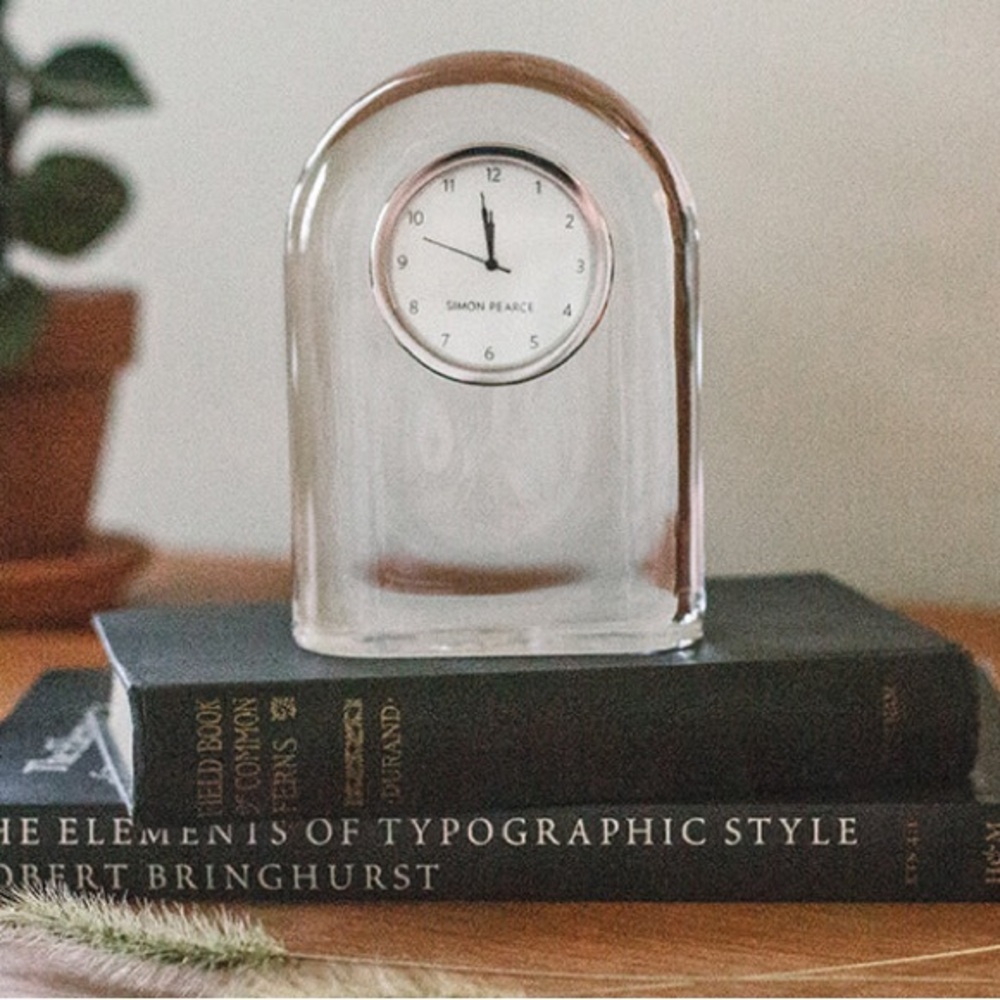Simon Pearce Barre Table Clock